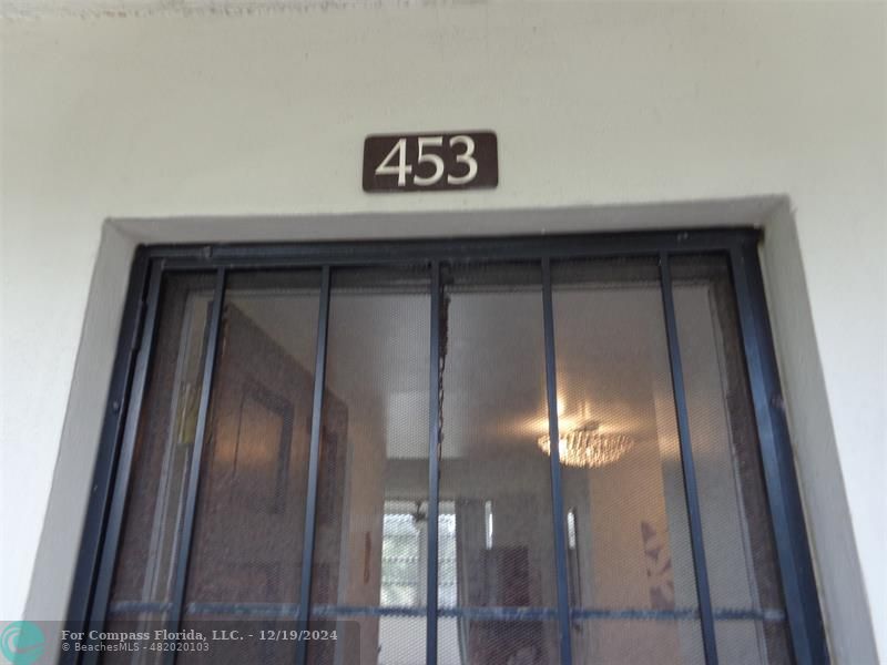 ENTRANCE DOOR/ADDRESS