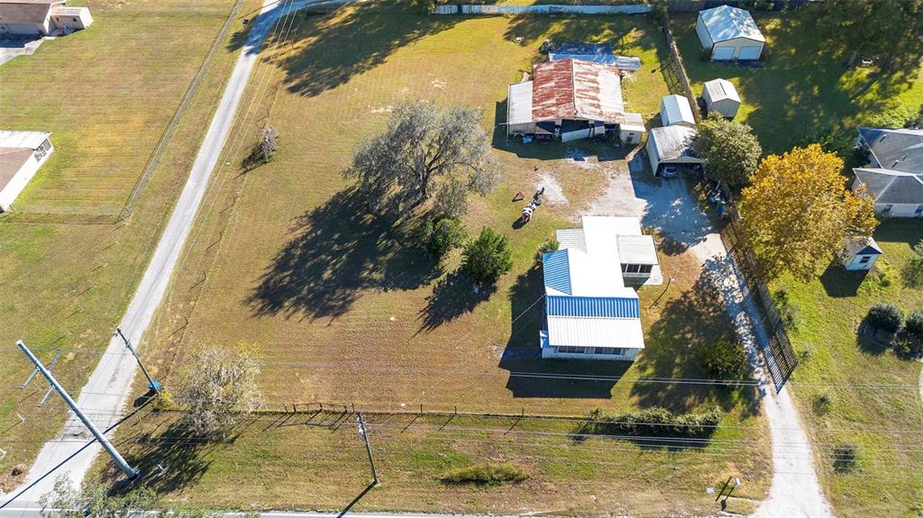 a aerial view of a house