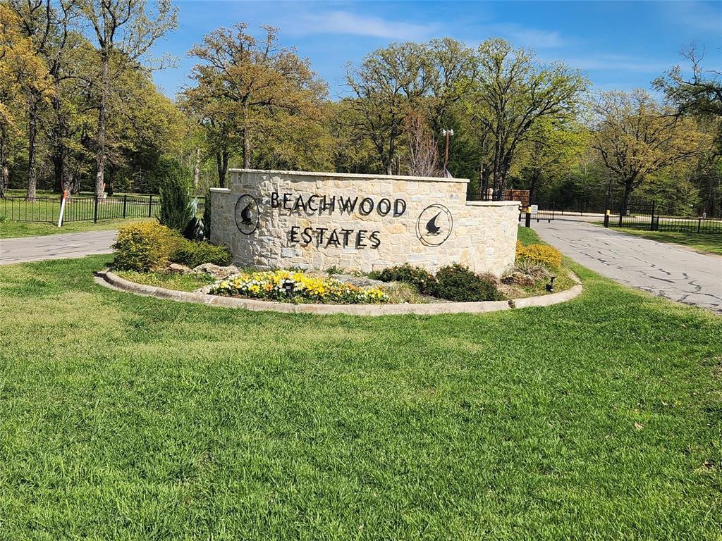 a view of a park that has a tree on the side of it