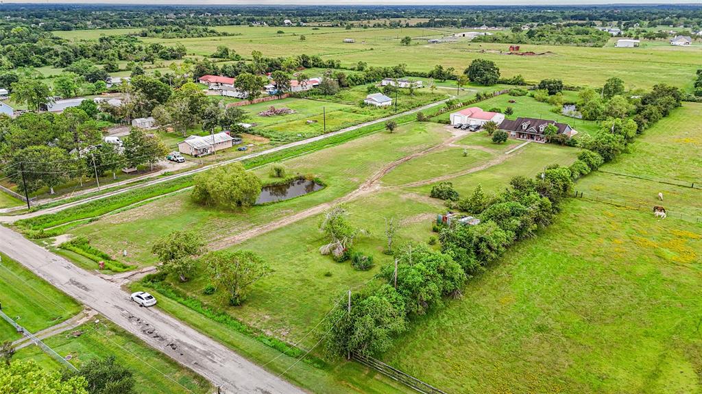 a view of a lush green space