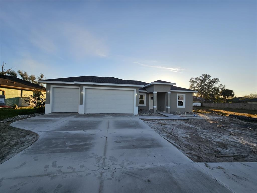 a view of a house with a outdoor space