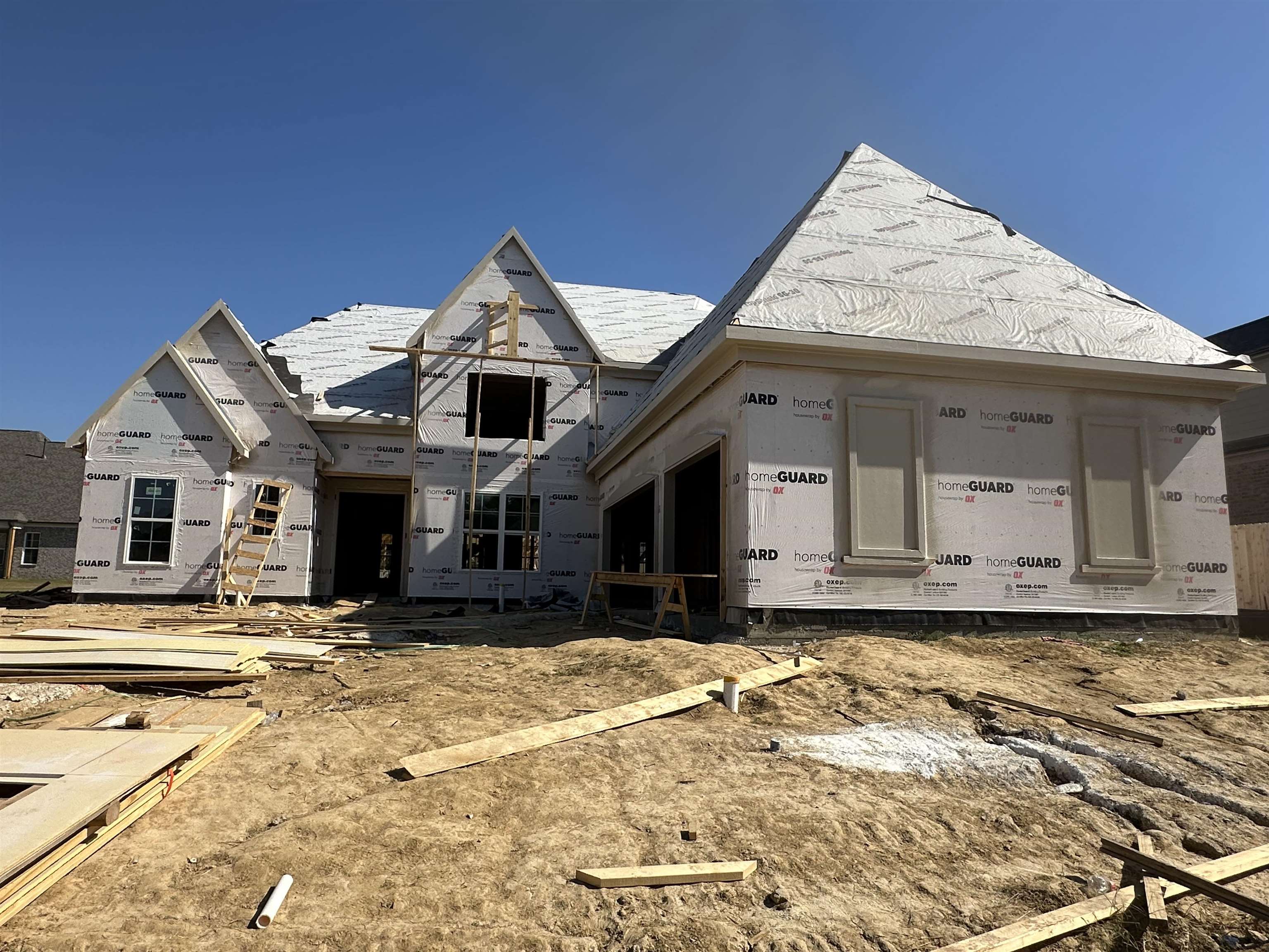 View of property in mid-construction