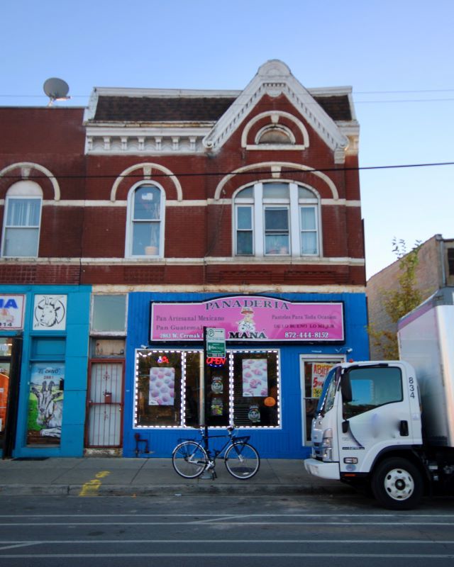 a front view of a building