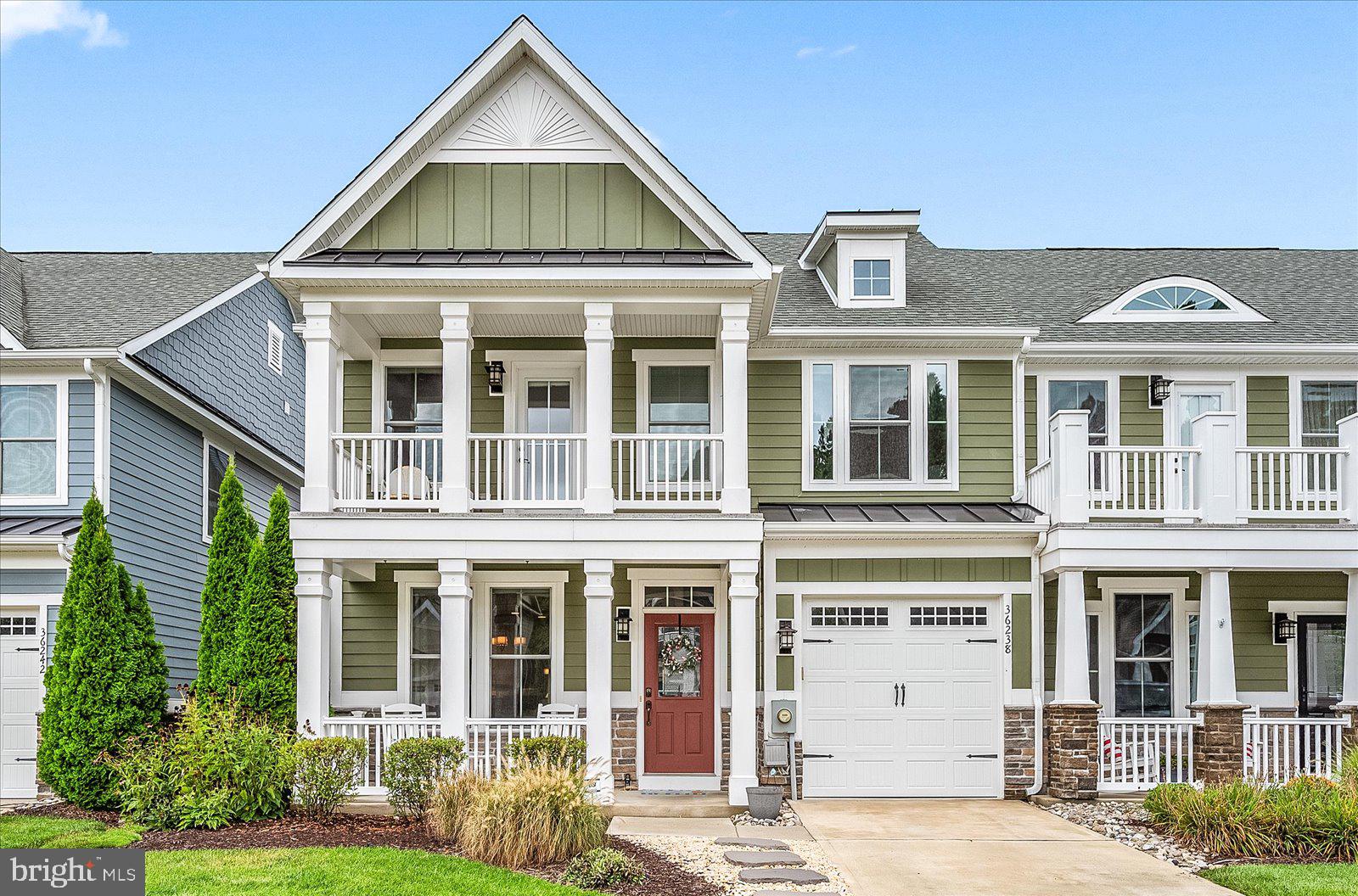 a front view of a house