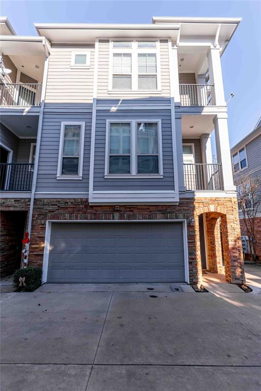 a front view of a multi story residential apartment building