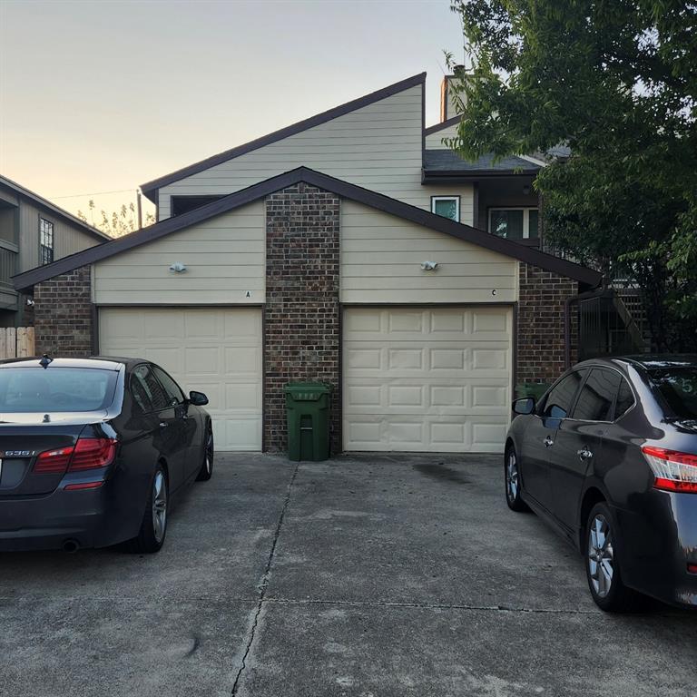 a car parked in garage