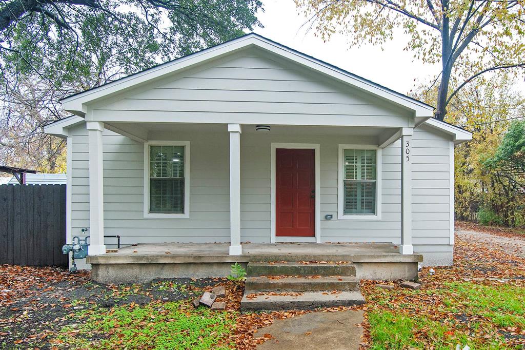 a front view of a house