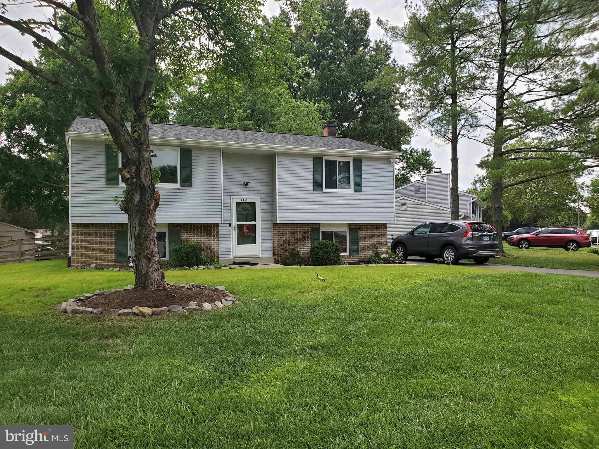 a house view with a garden space