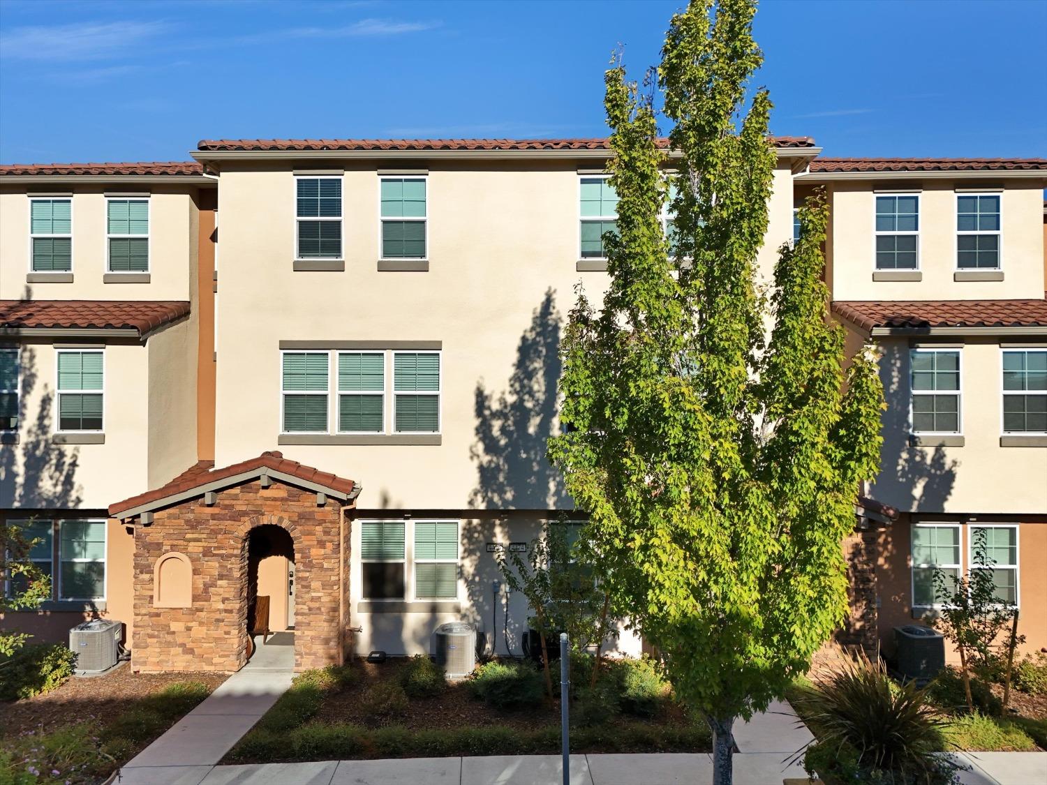 a front view of a house