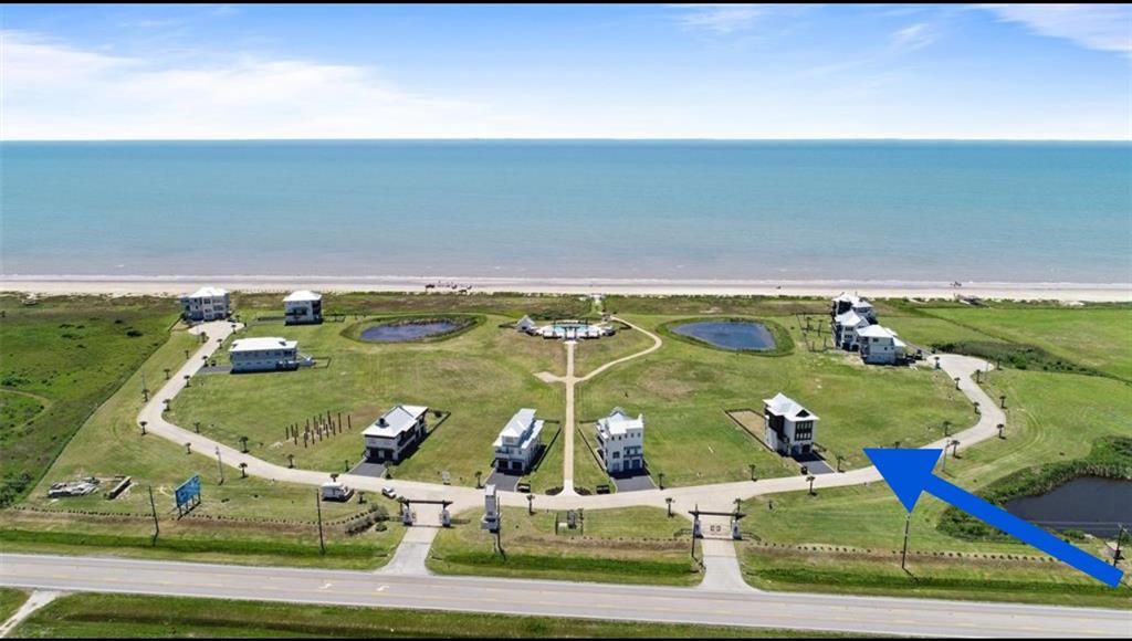 an aerial view of a ocean view