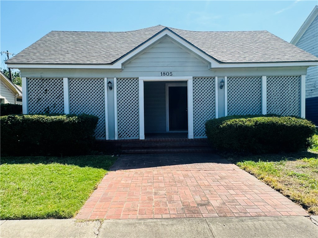 a front view of a house