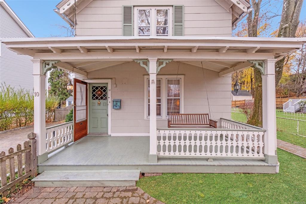 front view of a house with a porch