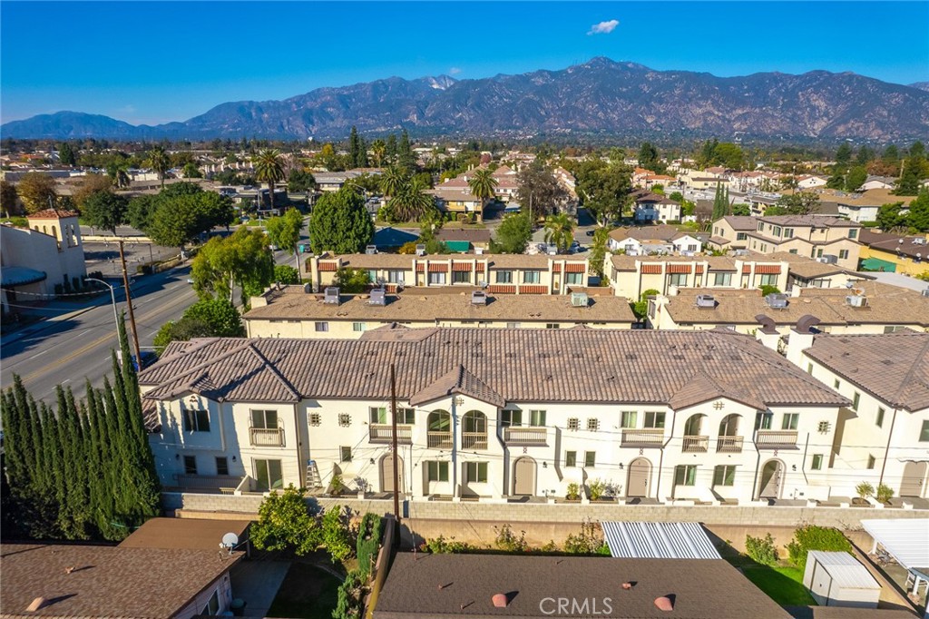 an aerial view of multiple house