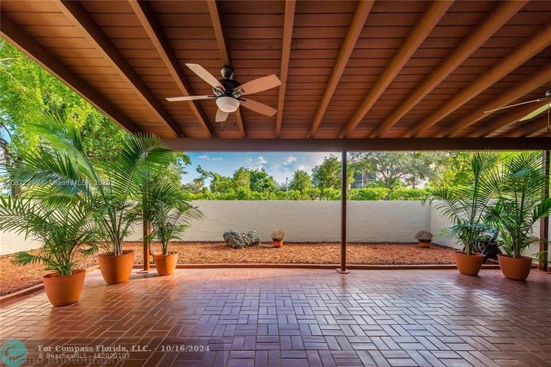 a view of a porch