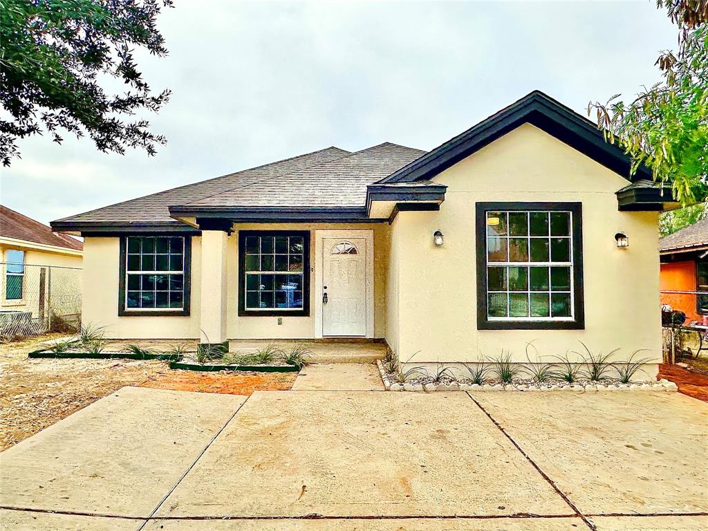 a front view of a house