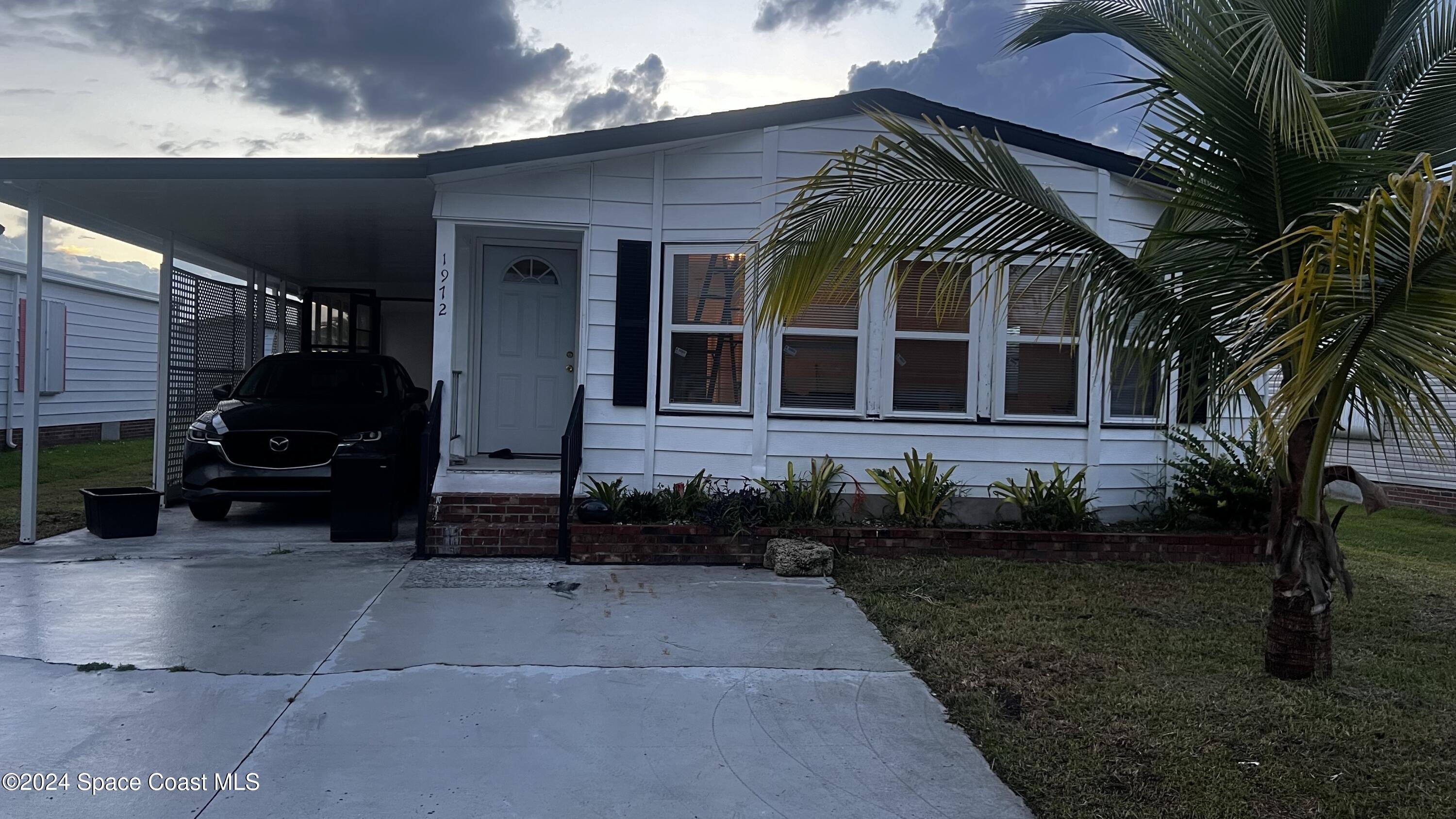 a front view of a house