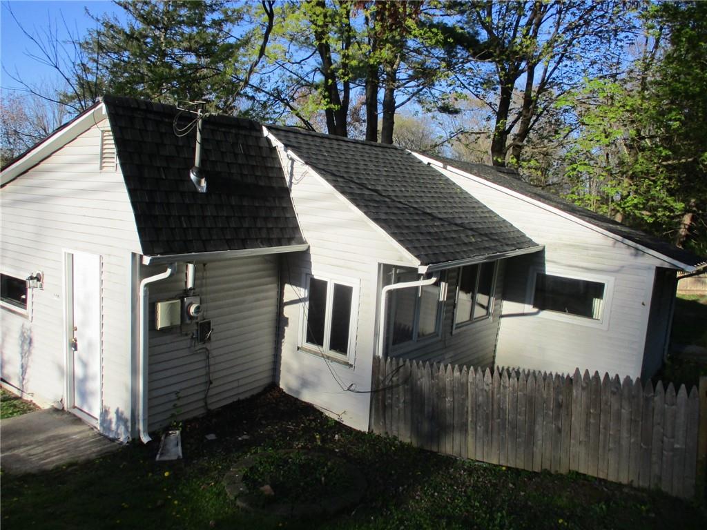 View of rear view of property