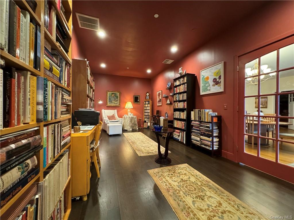 a view of a living room with furniture