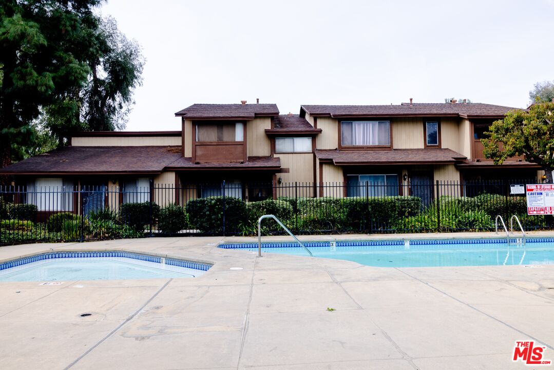 a front view of multiple houses