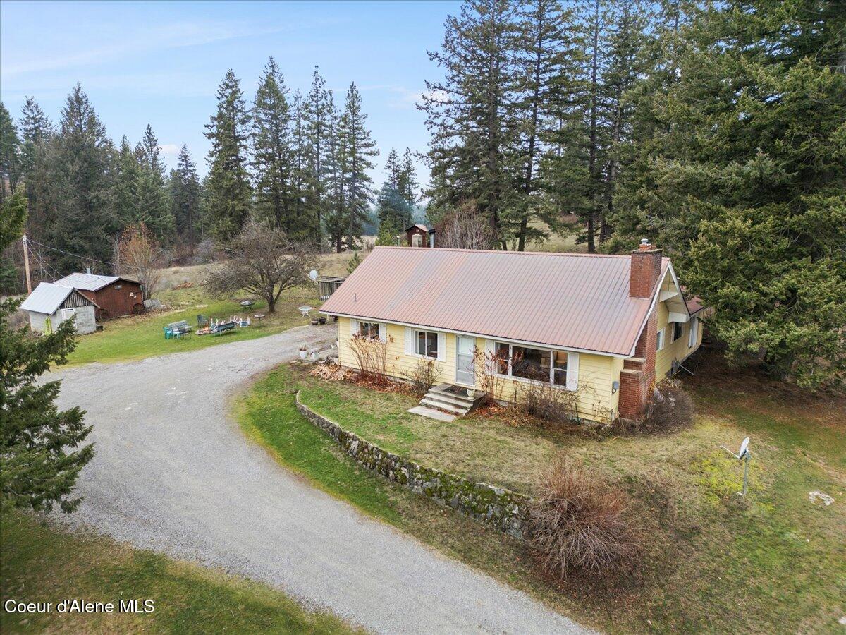 Aerial front of home