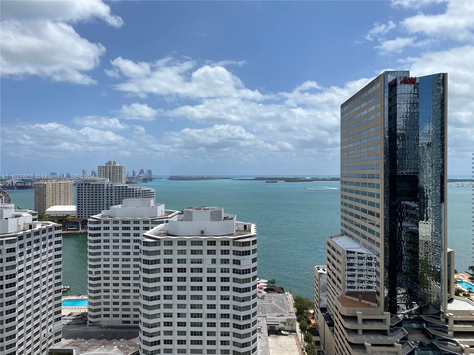 a view of a balcony with city view