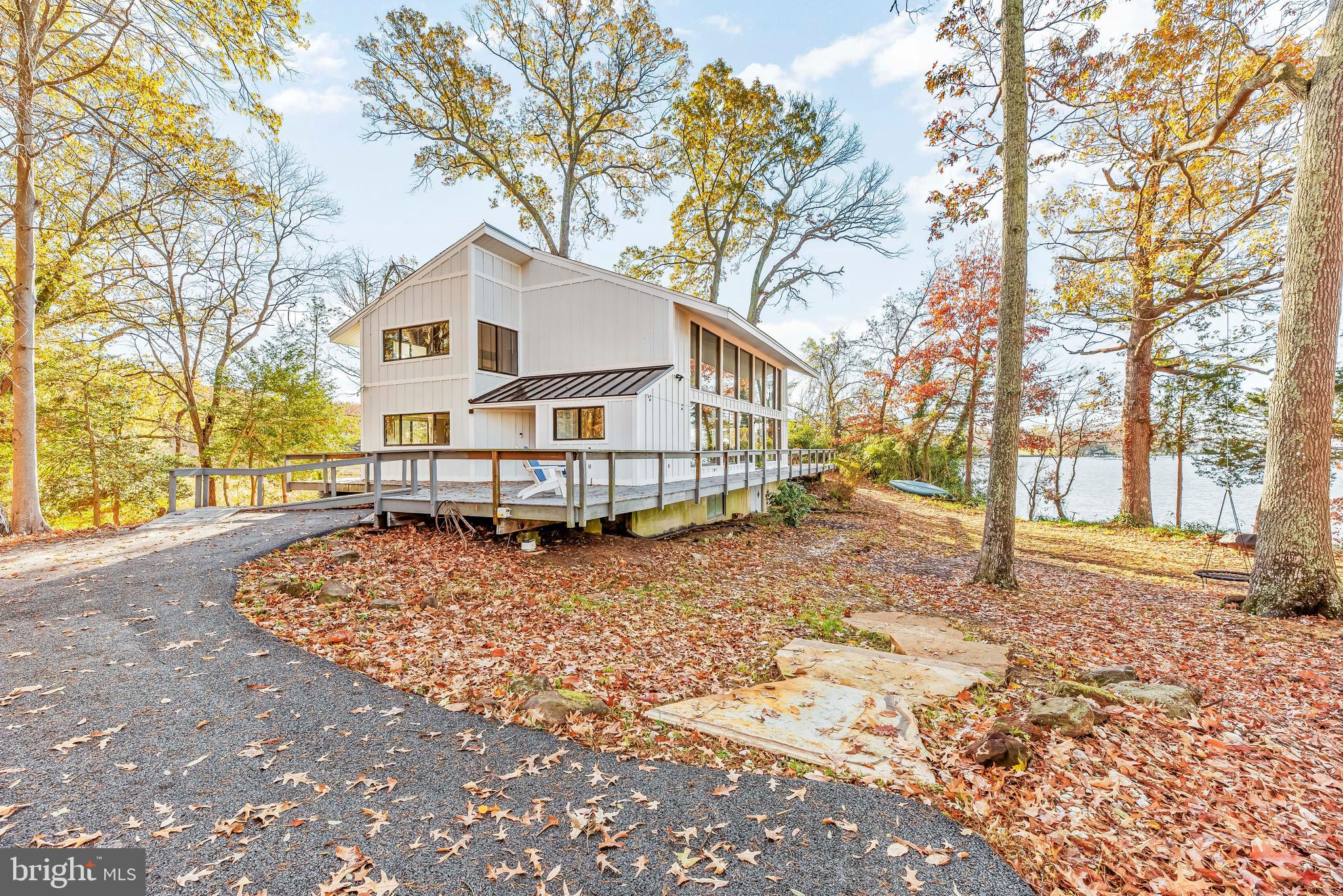 a house with trees in front of it