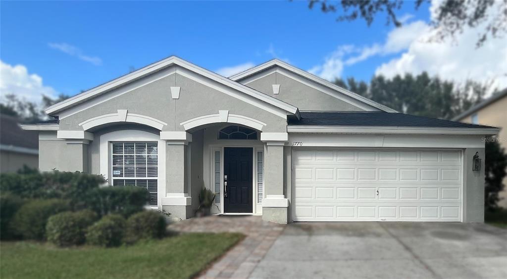 a front view of a house