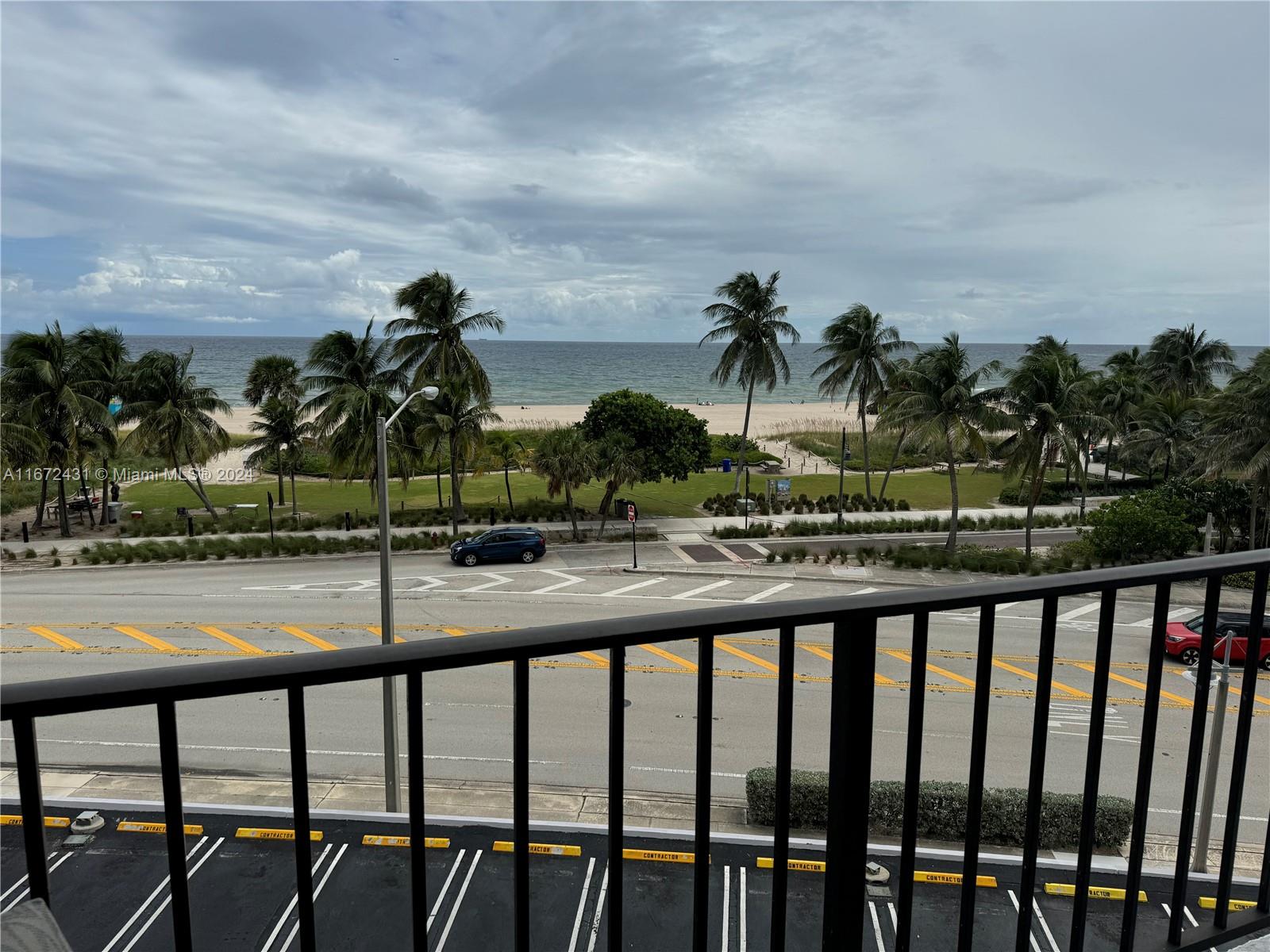 a view of lake from balcony