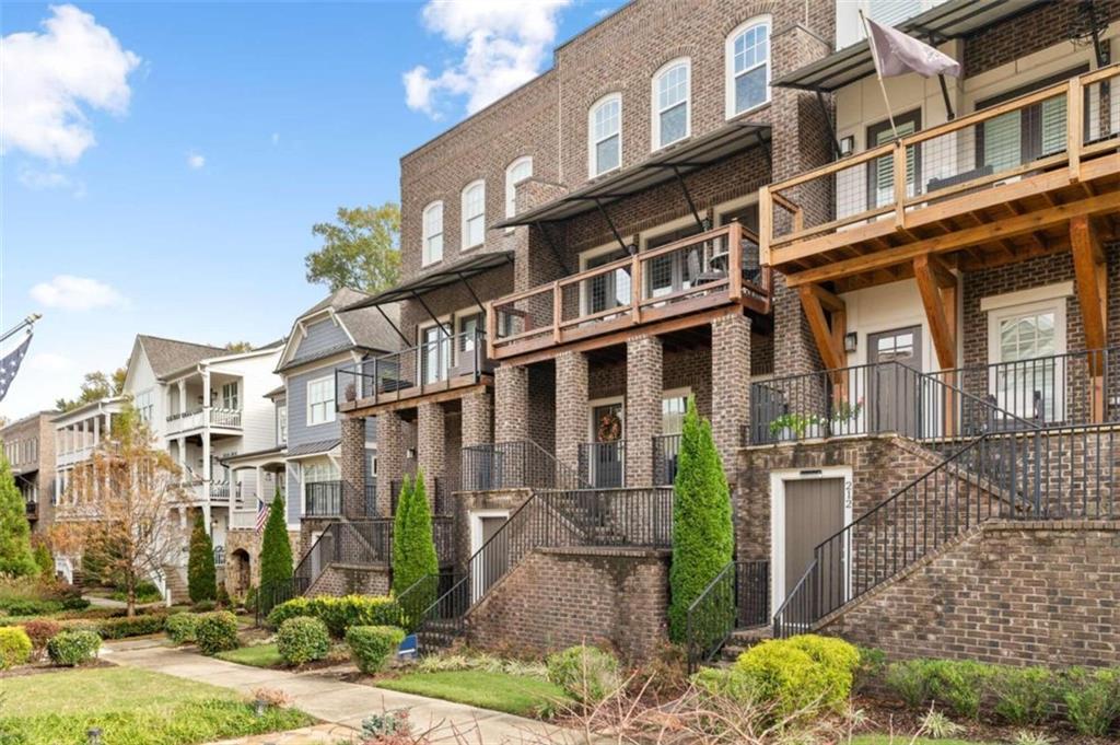 a front view of a multi story residential apartment building