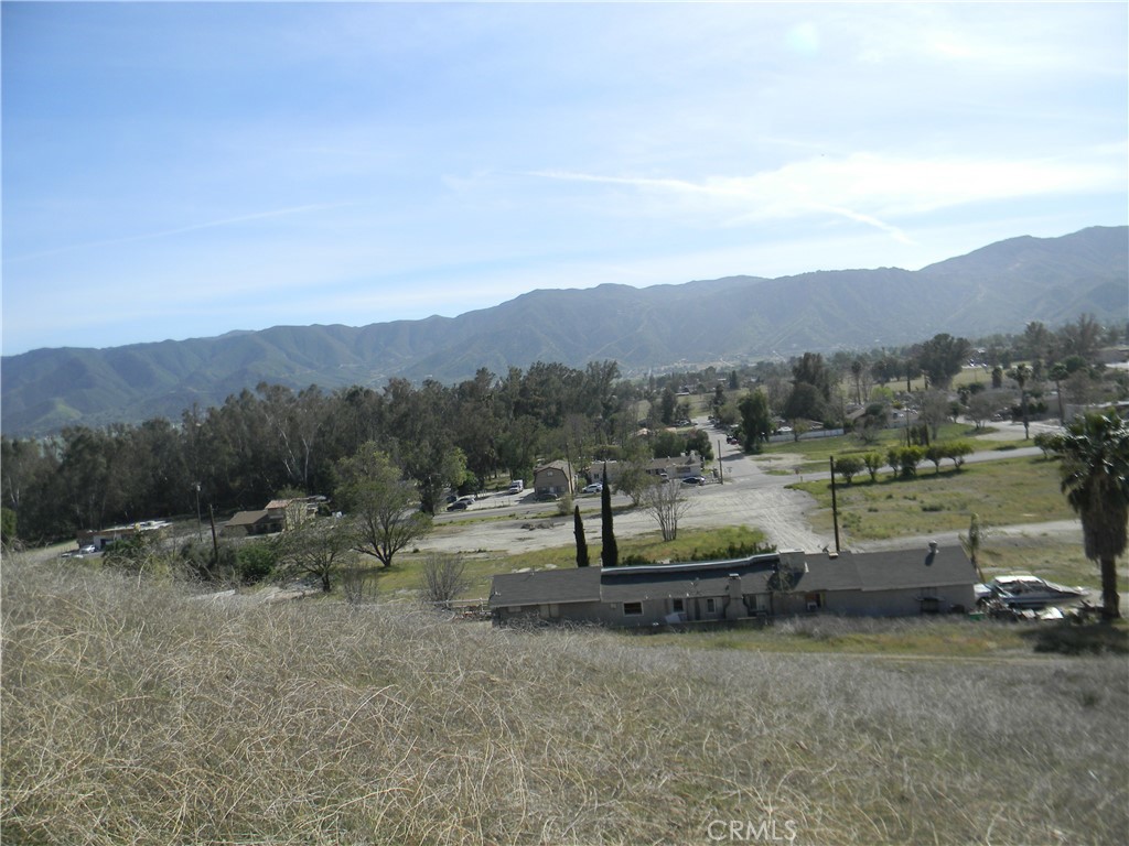 a view of a town with mountain view