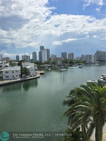 a view of a city with lake