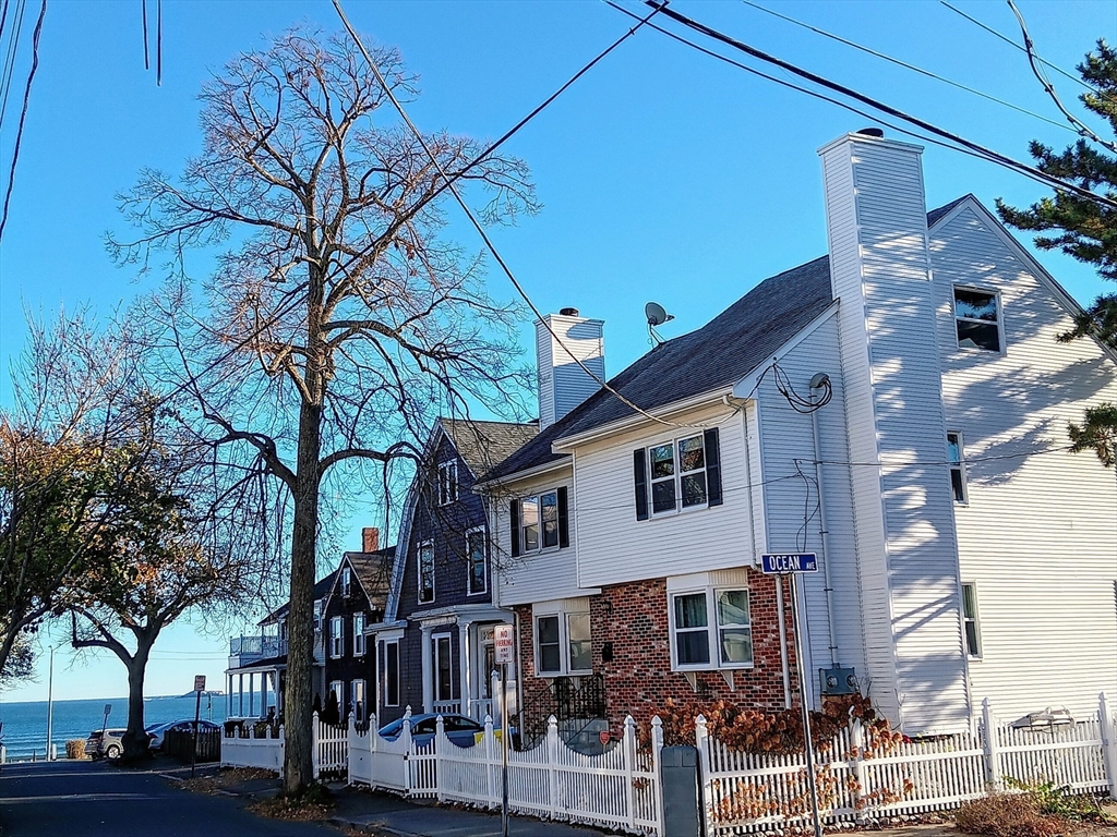 a view of a building with a street