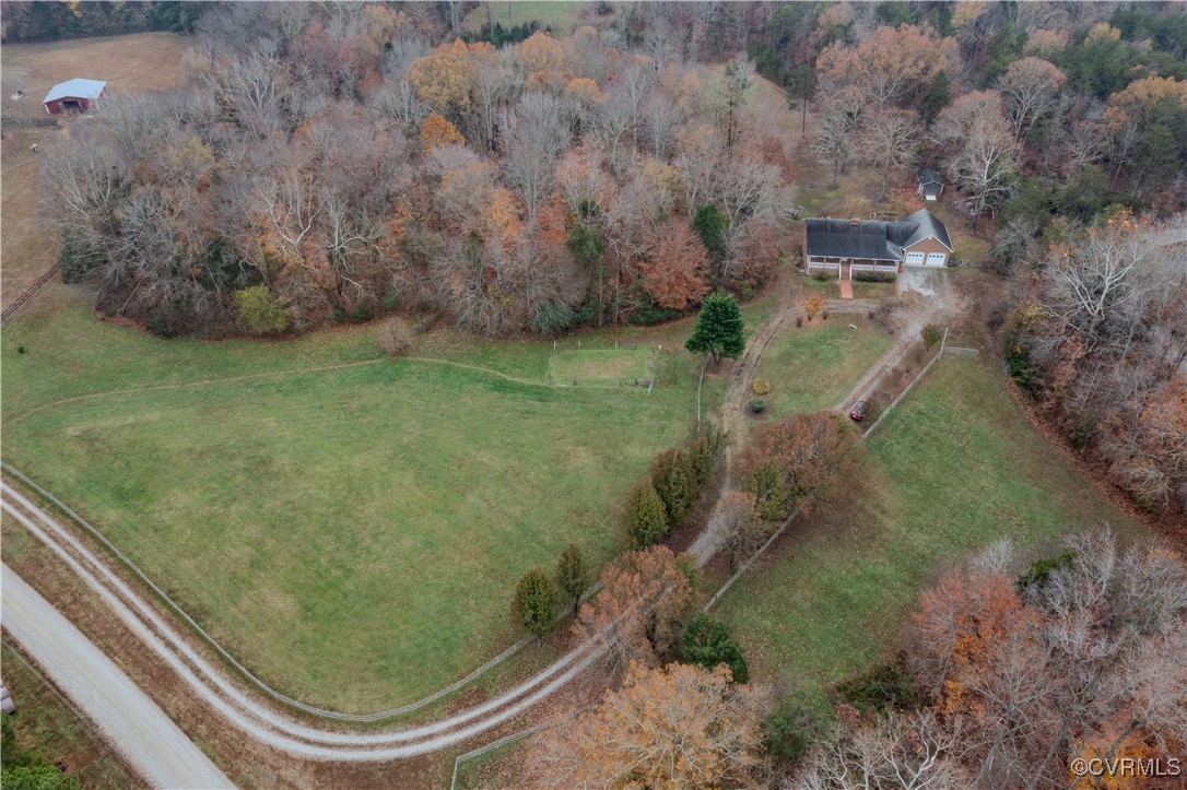 Drone / aerial view with a rural view