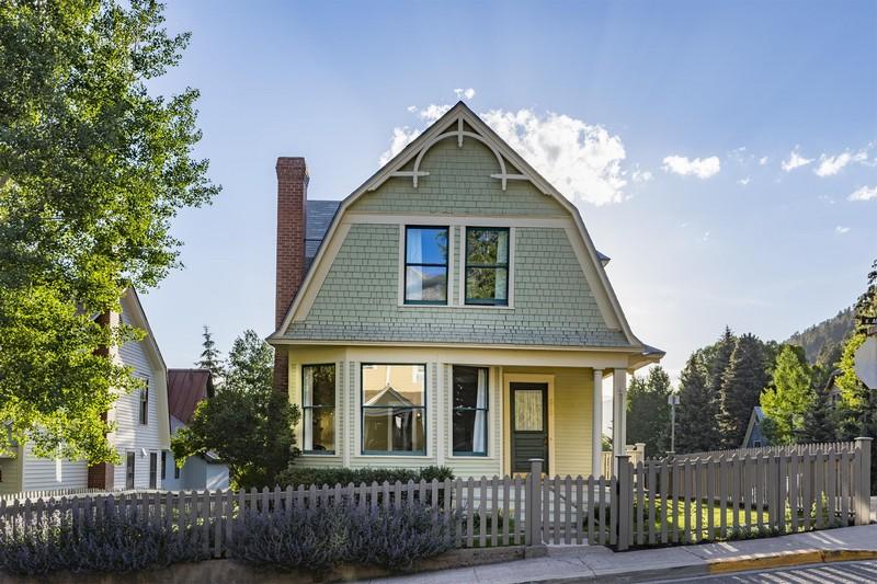 a front view of a house