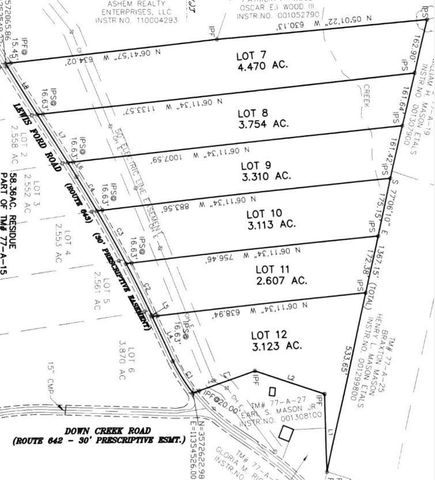 $26,900 | 9-lot Lewis Ford Road