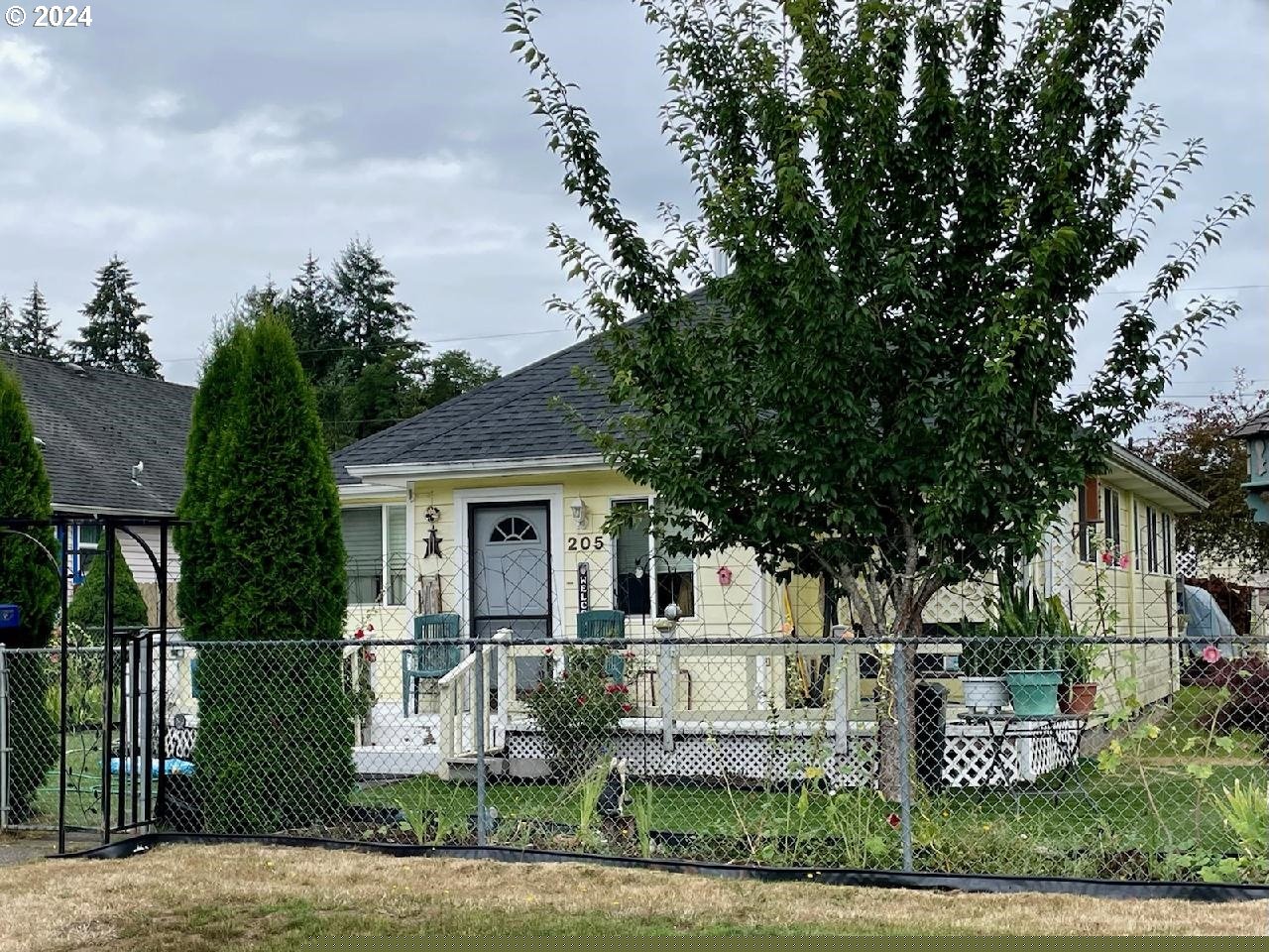 front view of house with a yard