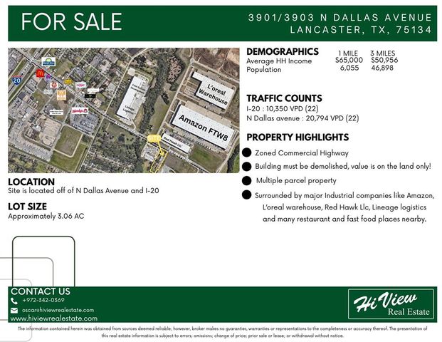 $1,200,000 | 3901 North Dallas Avenue | Lancaster