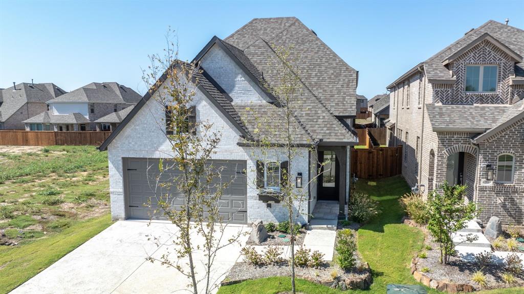 a aerial view of a house