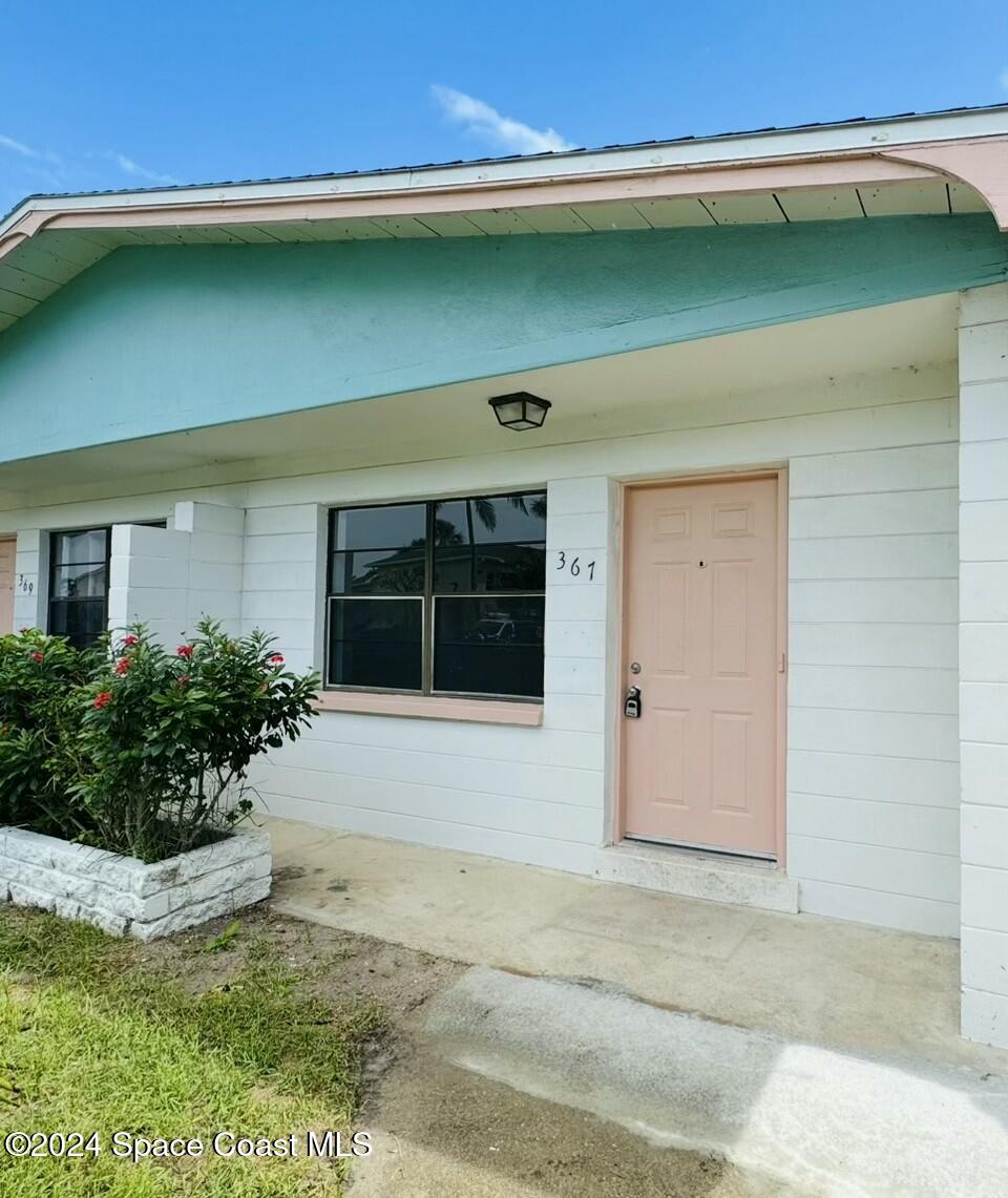 a front view of a house