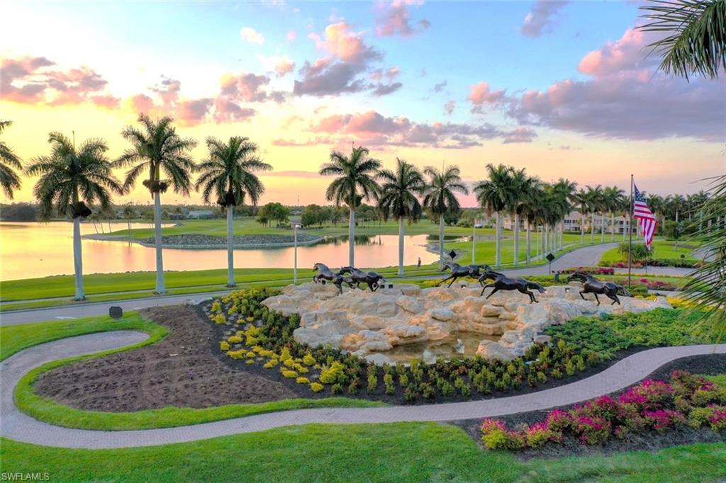 a view of a garden with an outdoor space