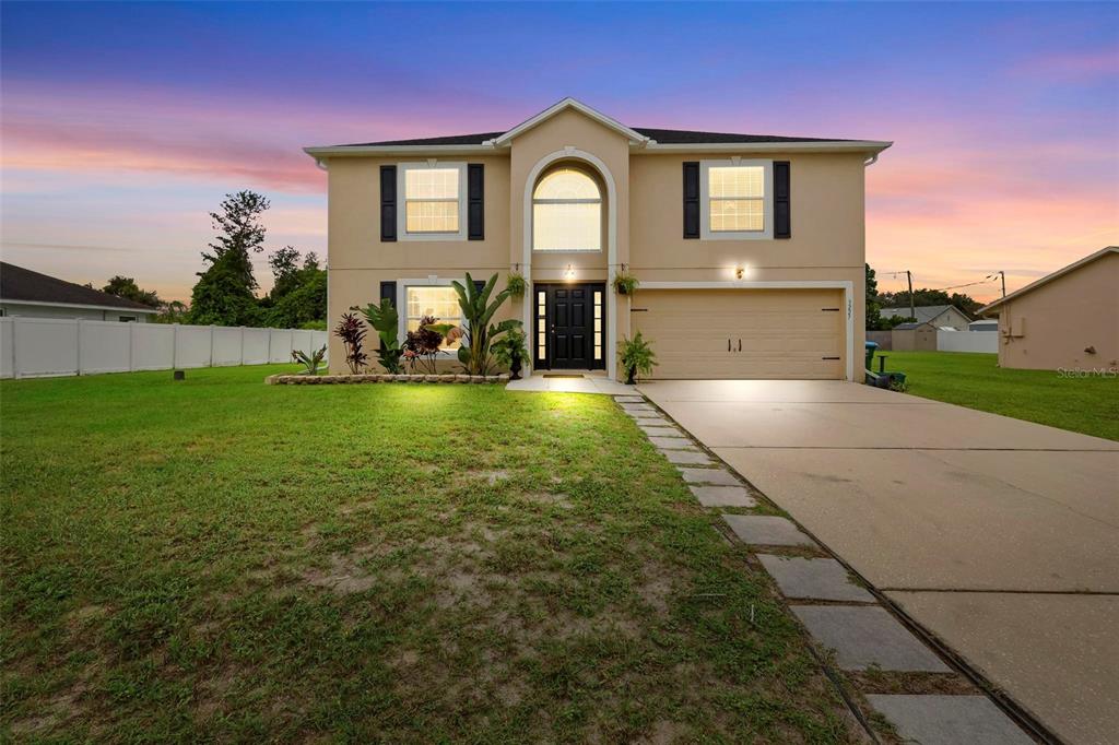 a view of a house with a outdoor space