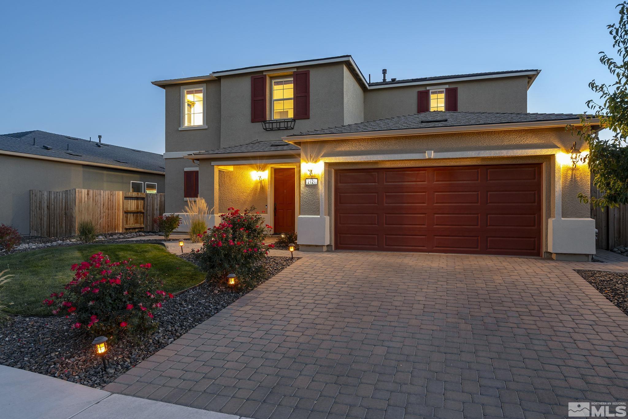 a front view of a house