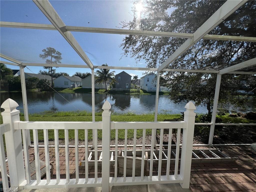 a front view of a house with lake view