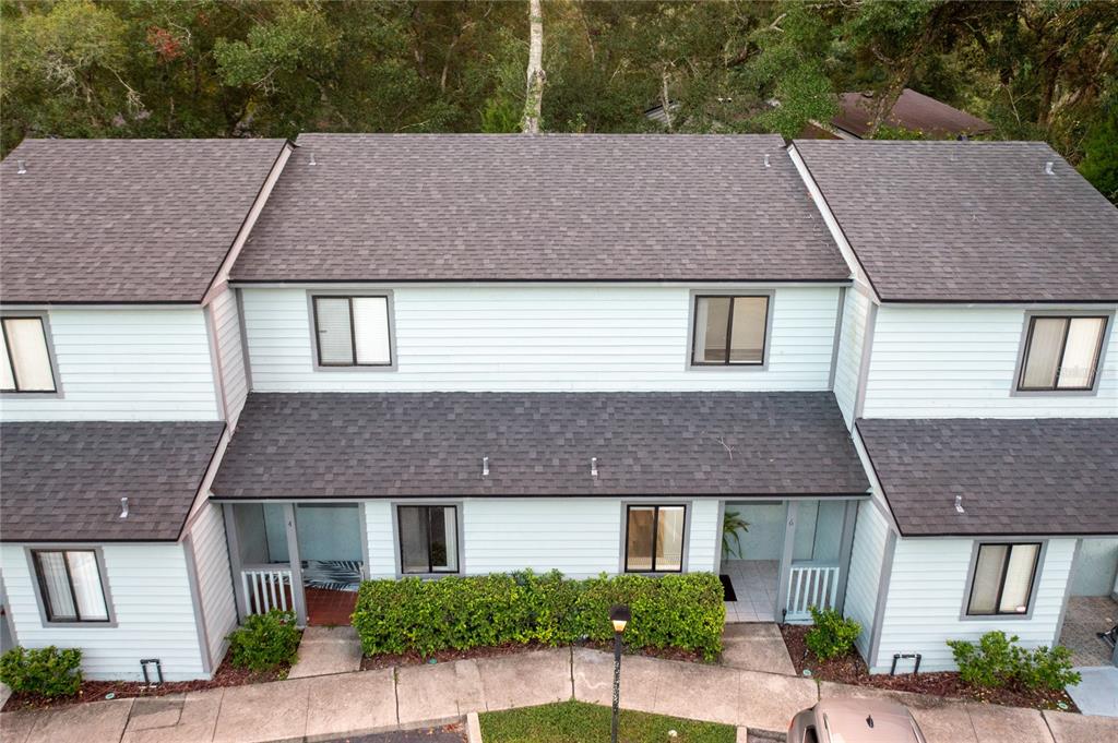 a aerial view of a house