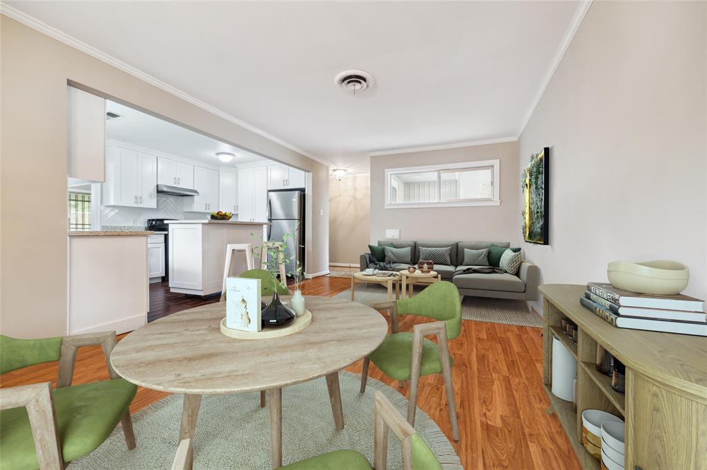 Welcome to 4310 Hummingbird offering open concept living with an updated kitchen (2019).  (Photo virtually staged.)