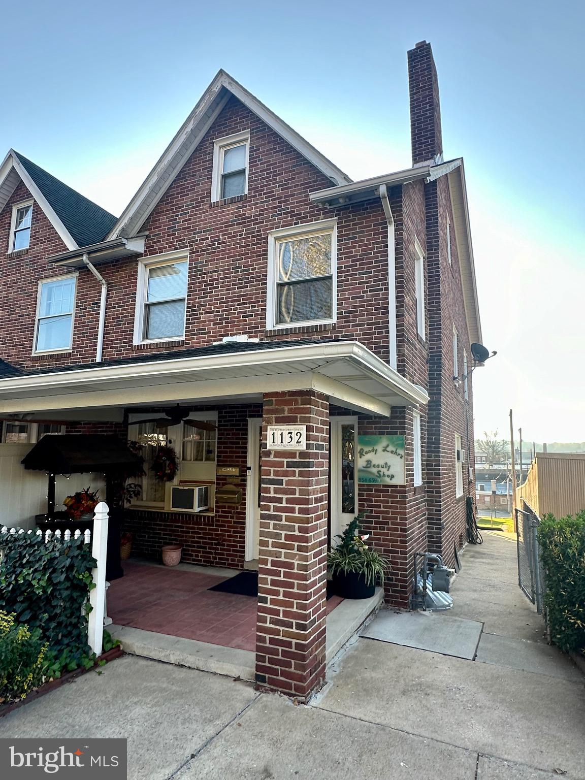 a front view of a house