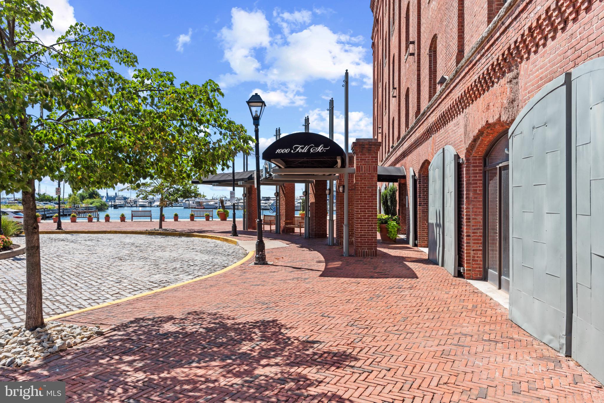 a view of a building with a pathway