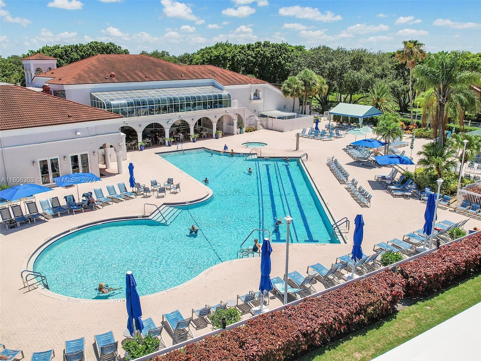 a view of a house with swimming pool