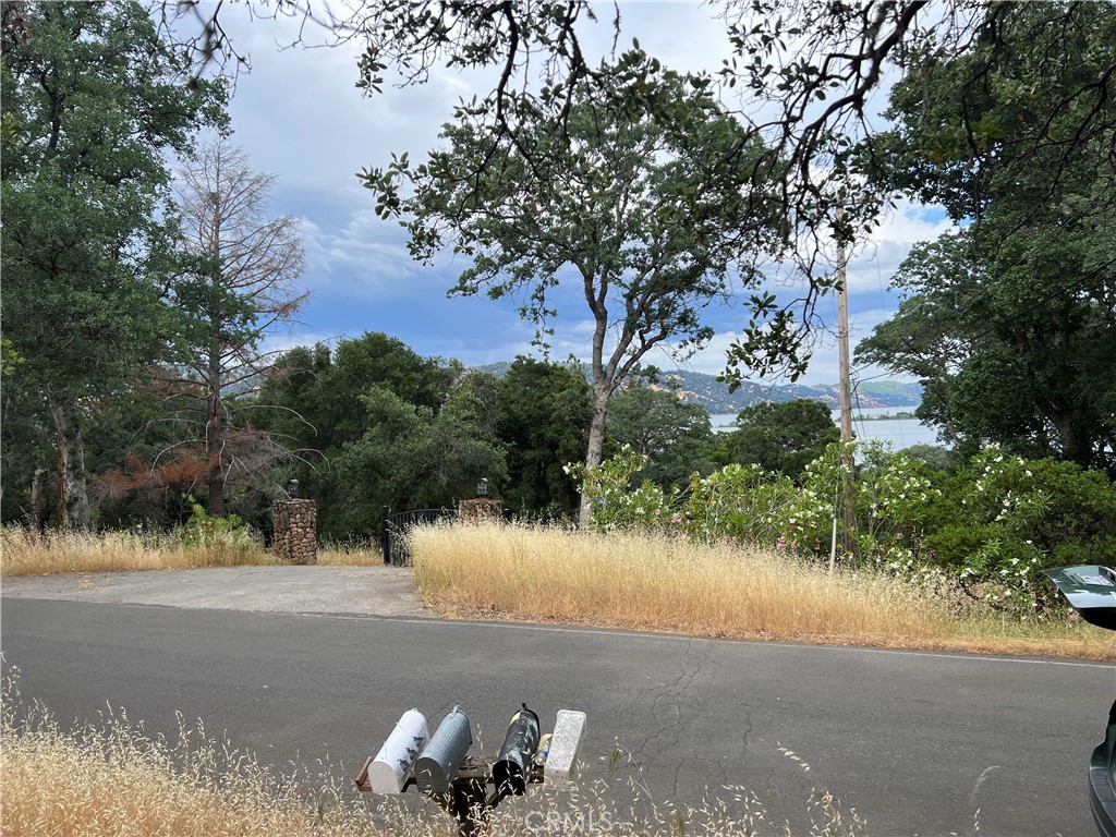 a view of lake from a yard