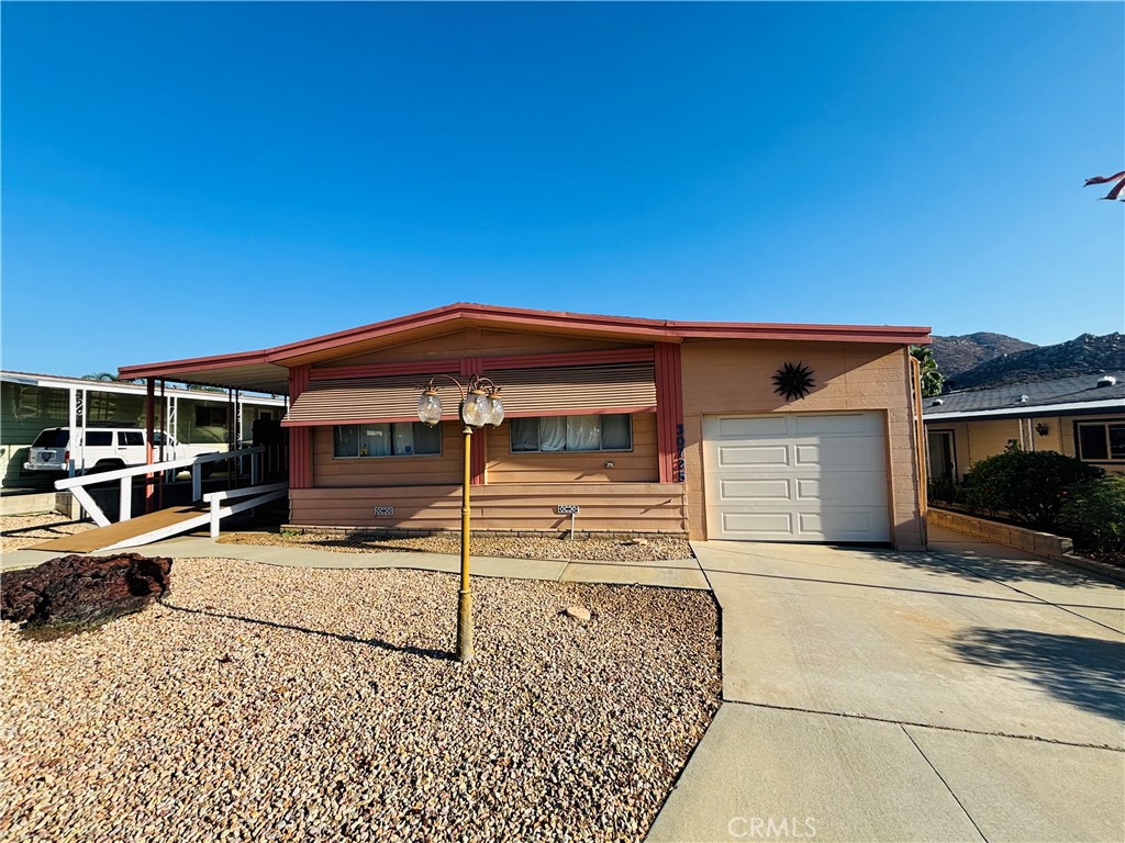 a view of a house with a patio